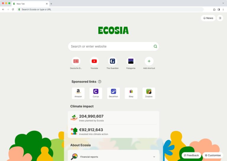 Green search engine Ecosia launches a cross-platform browser