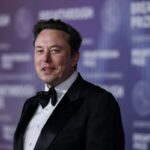 South African businessman Elon Musk arrives at the Tenth Breakthrough Prize Ceremony at the Academy Museum of Motion Pictures in Los Angeles, California, on April 13, 2024. (Photo by ETIENNE LAURENT/AFP via Getty Images)