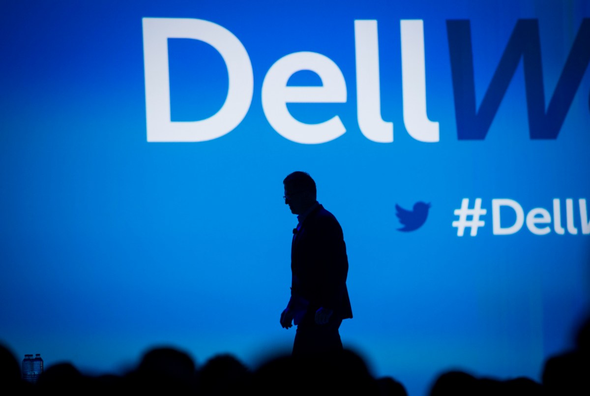 The silhouette of Michael Dell, founder and chief executive officer of Dell Inc.. (Matthew Busch/Bloomberg via Getty Images)