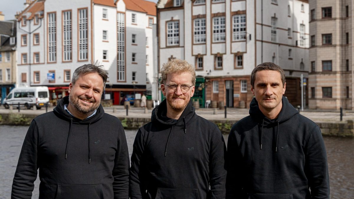 Wordsmith founders: Robbie Falkenthal (left), Ross McNairn (middle), Volodymyr Giginiak (right)